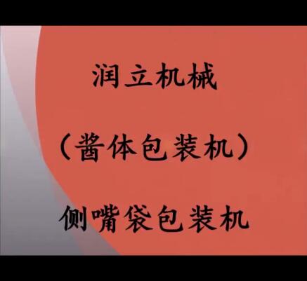 自動醬體包裝機；帶嘴袋包裝機